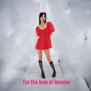 For Love & Lemons Red Dress sz XL NWT